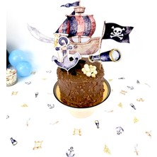 Fluparty Pirate - Korsan Temalı XL Pasta Süsü Seti