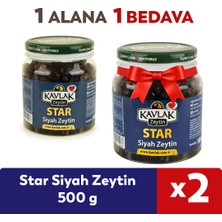 Kavlak Zeytin Kavlak Gemlik Star Siyah Zeytin 500 gr 1 Alana 1 Bedava