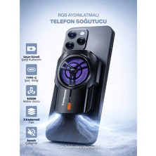 Sprange 2 Kademeli Tüm Akıllı Telefonlara Uyumlu Rgb Cep Telefonu Soğutma Fanı Radyatör Soğutucu