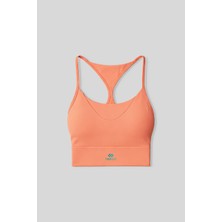 TOMMY LIFE Mercan Standart Fit Baskılı Sırt Detaylı Kadın Spor Büstiyer - 97300