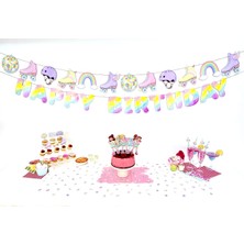 Fluparty Roller Girl - Paten Temalı Figürlü Banner