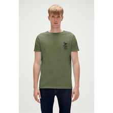 Bad Bear Fısh Dream Thyme Erkek Haki Tshirt