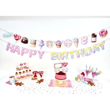Fluparty Cotton Candy - Pastel Şeker Temalı Figürlü Banner