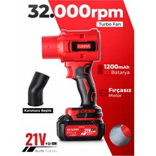 Blackbird Game Center Auhma Ahv-18 21V 32.000 RPM Şarjlı Turbo Hava Üfleyici - Li-ion Jet Blower