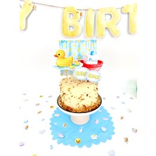 Fluparty Rubber Ducky - Sevimli Ördek Temalı XL Pasta Süsü Seti