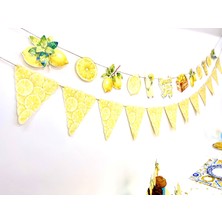 Fluparty La Dolce Vita - Limon / Akdeniz Temalı Üçgen Flama Banner