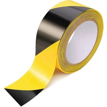  sarı siyah yer ışaretleme bandı yapışkanlı şerit bant ıkaz bandı çizgili bant