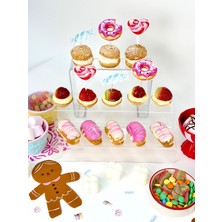 Fluparty Cotton Candy - Pastel Şeker Temalı Kapkek Süsleri (12 Adet)