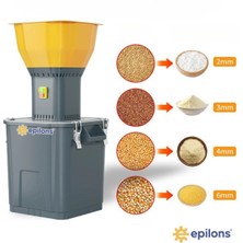 Epilons 55L 1300 W Profesyonel Tahıl Yem Öğütücü – 9 Paslanmaz Elek Hediyeli