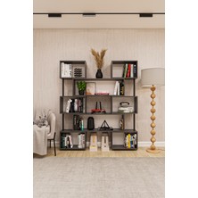 Asratrend Dk-02 Dekoratif Modern Kitaplık – Duvar/köşe Modüler Şık Tasarım, Salon & Ofis Kitaplığı