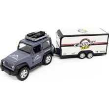 Hot Wheels Karavanlı Metal Çek Bırak Araba - Gri