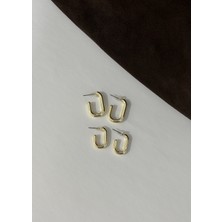 KİLİGİSTANBUL 4'lü Oval Küpe Seti