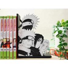 Anka Atölye Naruto Kitap Desteği / Kitap Tutucu - Anime Temalı Kitaplık Dekor - Kakashi Naruto Sasuke ve Sakura