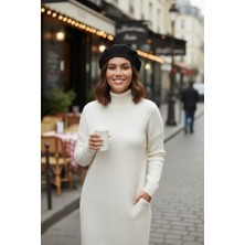 Mollycrush Kadın Ressam Bere Şık Fransız Model Düz Tasarım