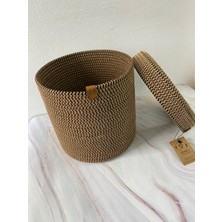 Espera Home Design 25X25 cm Kuru Çöp Sepeti, Galoş Sepeti, Çorap Sepeti, Kağıt Çöp Sepeti. Çok Amaçlı Organizer Sepet.