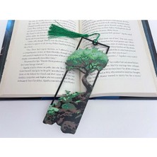 Anka Atölye Bonsai Çerçeveli Kitap Ayracı 1 Adet Doğanın Zarafeti ile Estetik Okuma Deneyimi