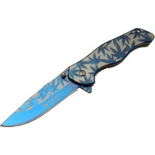 Haps Bugs Cravus Sibirya Yapraklı Çakı Mavi S-2070L 20,5 cm