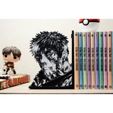 Anka Atölye Berserk Guts Kitaplık Desteği -Kitap Tutucu | Anime Ilhamlı 3D Baskı Ev Dekoru (18 x 14 x 8cm)