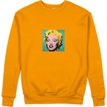 The Lucid Lab Andy Warhol / Marilyn Monroe Blue Sweatshirt - Turuncu
