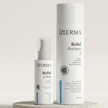 İzderma Relief Kepek Karşıtı Devam Şampuanı ve Nemlendirici Losyon Ikili Set