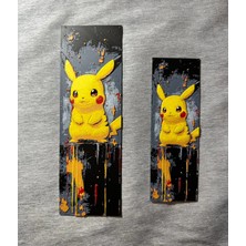 Anka Atölye 2'li Set Pokemon Pikachu / Pikaçu Kitap Ayracı - Anime Temalı Ayraç (15 ve 20 cm Uzunluk)