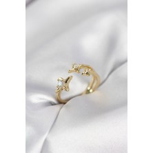 Ayder Timya Minimal Kutup Yıldızı Model Gold Renk Kadın Yüzük - TJ-BYK4135 TG/Tmy230374