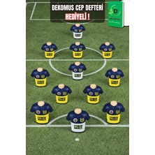 "dekomus Cep Defteri Hediyeli" Lisanslı Fenerbahçe Silgili Forma Tasarımlı Kalemtraş "tek Adet"