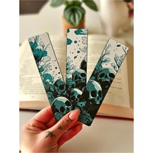 Anka Atölye Kafatası Bahçesi 3’lü Kitap Ayracı Seti – Gotik ve Mistisizm Temalı Ayraçlar - Fantastik Dekor Eşya