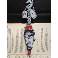 Anka Atölye Naruto Itachi Uchiha Kunai Şeklinde Kitap Ayracı / Duvar Dekoru - Anime Temalı Ayraç Hediyelik Eşya