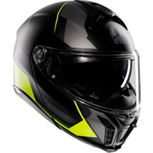 Agv Kask/tourmodular Mlt Perceptıon Matt Blk Ylw Fluo