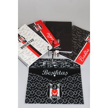 Dekomus Ile Lisanslı Beşiktaş A4 Spırallı 2 Adet Kareli,2 Adet Çizgili Defter,silgi,versatil Uçlu Kalem