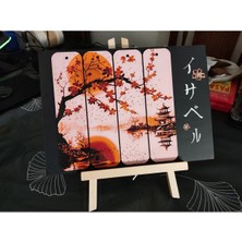 Anka Atölye 4'lü Huzur Kitap Ayracı Seti – Anime - Asya Temalı Ayraç - Dekoratif Hediyelik Eşya - 3D Baskı