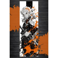 Anka Atölye Demon Slayer Rengoku Kitap Ayracı 2'li Set – Flame Hashira Özel Serisi - Anime Temalı Ayraç