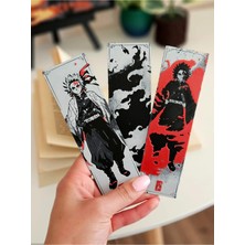 Anka Atölye Demon Slayer 3'lü Kitap Ayracı Seti – Anime Karakteri Kitap Ayraç - Anime Hediyelik Eşya