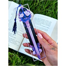 Anka Atölye Çiçek Desenli Mistik Temalı 3D Baskı Kitap Ayracı 1 Adet Plastik Malzeme ile Üretilmiştir