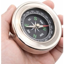 Ciyu Ticaret Metal Kasa Yuvarlak Pusula Dayanıklı Pusula Kamp Doğa Yürüyüş Dağcılık Pusulası