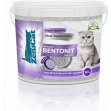 ZeniCat Lavantalı Gri Aktif Karbonlu Bentonit Kedi Kumu 10 Lt – Güçlü Topaklanan, Koku Kontrolü