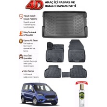 Ford Courier 2021 Model Araca Özel Kokusuz Paspas Takımı + Bagaj Havuzu
