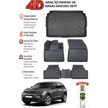 Citroen C5 Aircross 2022 Model Araca Özel Kokusuz Paspas Takımı + Alt Bagaj Havuzu