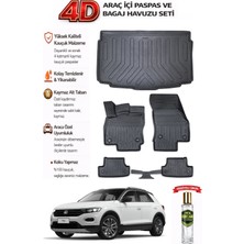 Volkswagen T-Roc 2020 Model Araca Özel Kokusuz Paspas Takımı + Alt Bagaj Havuzu