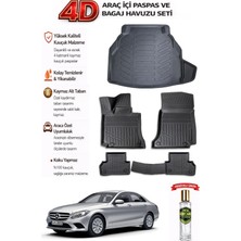 Mercedes W205 2015 Model Araca Özel Kokusuz Paspas Takımı +Plastik Setli Bagaj Havuzu