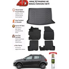 Dacia Sandero 2011 Model Araca Özel Kokusuz Paspas Takımı + Bagaj Havuzu