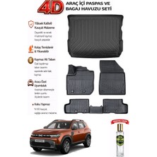 Dacia Duster 4x4 2025 Model Araca Özel Kokusuz Paspas Takımı + Bagaj Havuzu