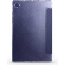 Maks Technology Galaxy Tab A8 10.5 SM-X200 (2021)  Uyumlu ​mkst Smart Cover Standlı 1-1 Kılıf-Siyah