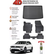 Volkswagen Tıguan 2016 Model Araca Özel Kokusuz Paspas Takımı + Üst Bagaj Havuzu
