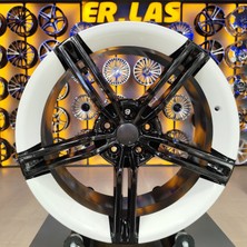 Truva Jant 2 Adet TRUVA-1186 11*21 5*130 ET66 71.6 Black White 71.6 Jant (Takım)