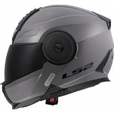 Ls2 Scope 2 Nardo Gri Kask (Siyah Vizör)