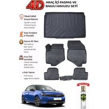 Opel Corsa F 2022 Model Araca Özel Kokusuz Paspas Takımı + Bagaj Havuzu