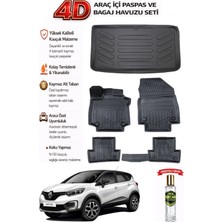 Renault Captur 2015 Model Araca Özel Kokusuz Paspas Takımı + Bagaj Havuzu