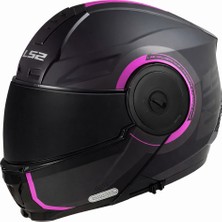 Ls2 Scope 2 Arch Mat Tıtanıum-Pembe Kask (Siyah Vizör)